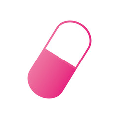 medication capsule icon, gradient style