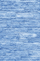 Blue brick building wall. Interior of a modern loft.