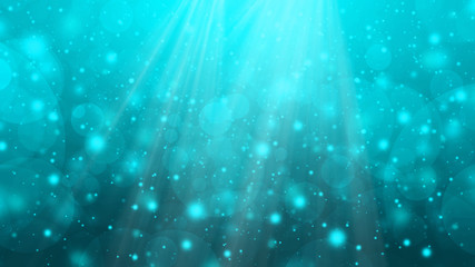 Blue turquoise abstract gradient bokeh background © Alrika 