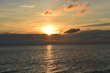 sun rise at the beach