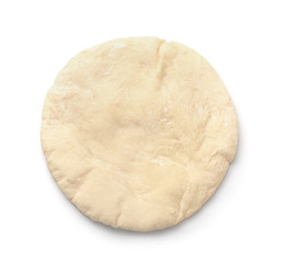 Uncooked pita flatbread