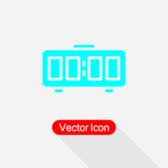 Digital Alarm Clock Icon Vector Illustration Eps10