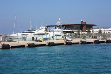 ferry for maritime transport of passengers between the ports of the islands in the summer holidays