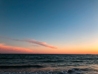 Sunset and the Sea Meeting