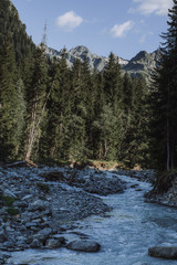 river in the mountains