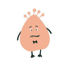 Cute monster. Vector illustration. Isolated.