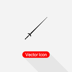 Fencing Sport Icon, Fencing Sword Icon Vector Illustration Eps10