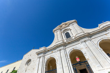 Fototapeta na wymiar The basilica of Our Lady of Bonaria in Cagliari, Sardinia