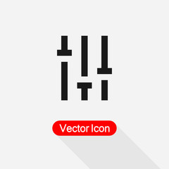 Filter Icon, Settings Icon Vector Illustration Eps10