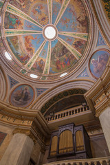 Obraz premium Haifa, Israel, January 26, 2020: Interior and altar at the famous Stella Maris church in Haifa
