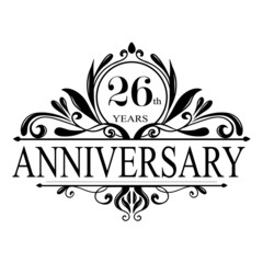 Birthday Anniversary design, Anniversary vector design, Birthday victor design. Family birthday luxurious multi colors printable logotype anniversary design celebration.