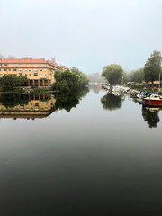 reflections in the water