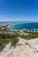 View of the beach Poetto in Cagliari, Sardinia
