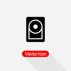 Hard Disc Icon, HDD Icon Vector Illustration Eps10