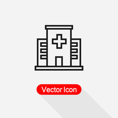 Hospital Icon Vector Illustration Eps10