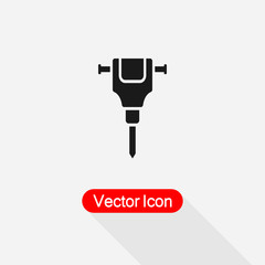Jackhammer Icon Vector Illustration Eps10