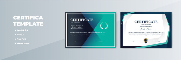 Creative Certificate of Appreciation Award Template - obrazy, fototapety, plakaty