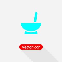 Mortar And Pestle Icon Vector Illustration Eps10