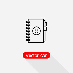 Note Book Icon,Diary Icon Vector Illustration Eps10