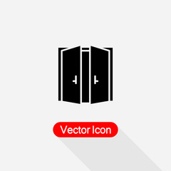 Opened Door Icon Vector Illustration Eps10