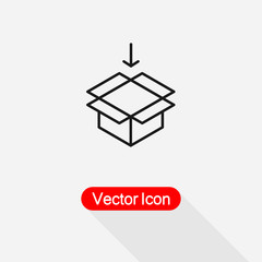 Package Icon, Box Icon Vector Illustration Eps10