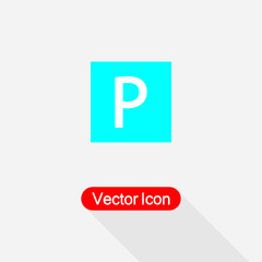 Parking Icon, Parking Symbol Vector Illustration Eps10
