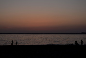 Abends in der Bucht von Arcachon