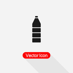 Eco Plastic Bottle Icon Vector Illustration Eps10