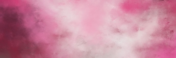 decorative vintage abstract painted background with pastel magenta, dark moderate pink and mulberry  colors and space for text or image. can be used as horizontal background texture