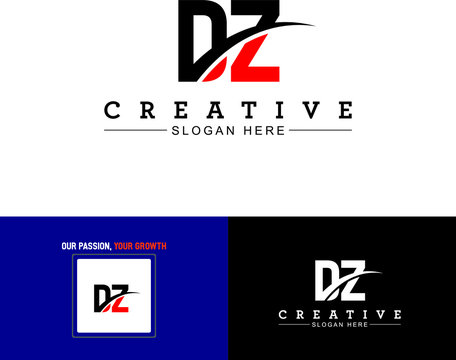 DZ letter design, D Z dz Logo Design