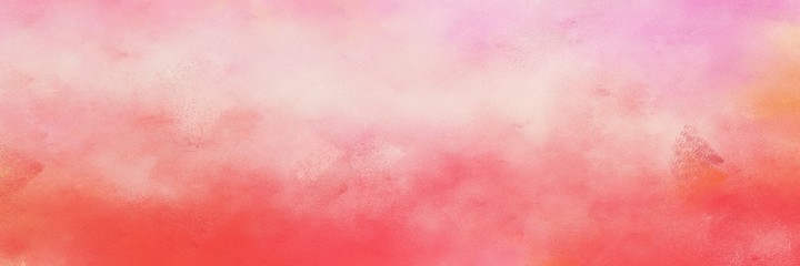 beautiful abstract painting background texture with baby pink, tomato and light coral colors and space for text or image. can be used as horizontal background graphic