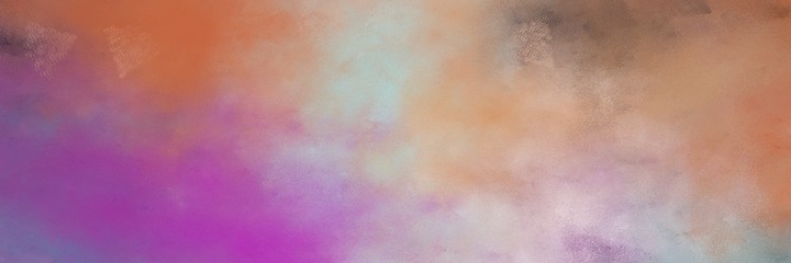 beautiful vintage abstract painted background with rosy brown, sienna and moderate violet colors and space for text or image. can be used as horizontal header or banner orientation