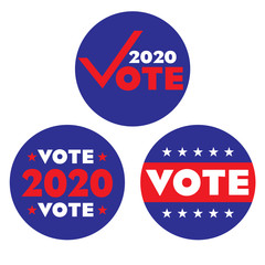2020 election voting circular graphics