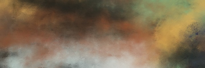 decorative vintage abstract painted background with pastel brown, very dark blue and ash gray colors and space for text or image. can be used as horizontal background texture