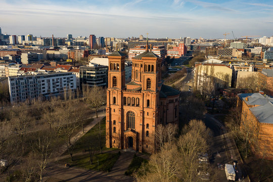 Germany, Berlin, Aerial view of&nbsp;Saint Thomas church