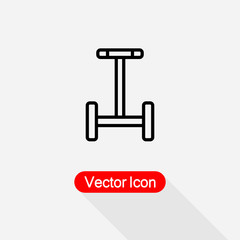 Self Balancing Hoverboard Icon Vector Illustration Eps10