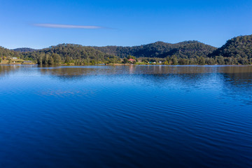 Naklejka premium The Hawkesbury River in regional New South Wales in Australia