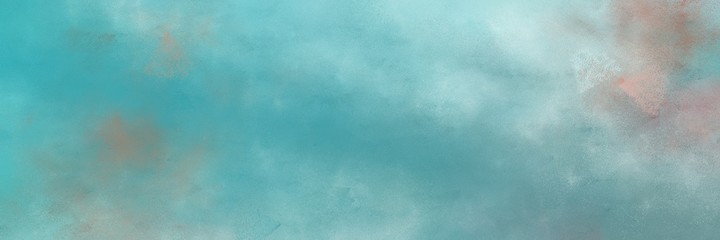 awesome vintage abstract painted background with cadet blue and silver colors and space for text or image. can be used as horizontal header or banner orientation