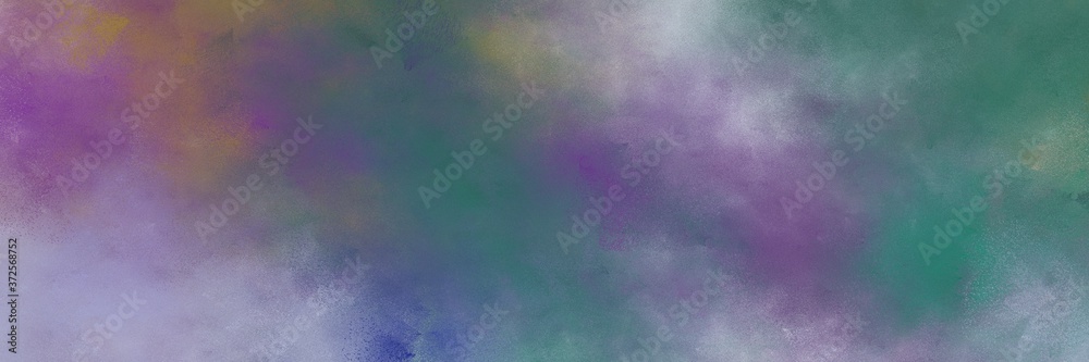 Poster stunning abstract painting background texture with old lavender, pastel purple and teal blue colors 