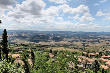 A view of the Italian Scenery near Volterra