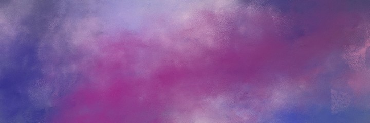 decorative antique fuchsia, light pastel purple and pastel violet colored vintage abstract painted background with space for text or image. can be used as horizontal background texture
