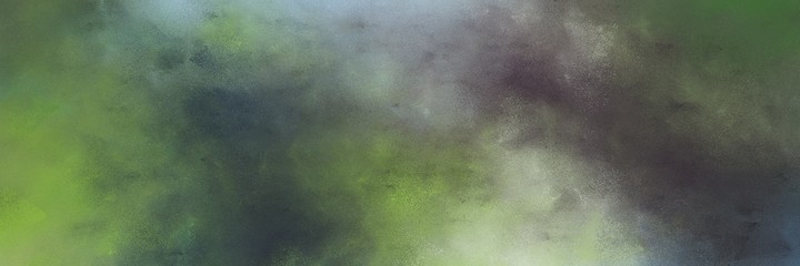 decorative vintage abstract painted background with dim gray, dark olive green and dark gray colors and space for text or image. can be used as horizontal background texture