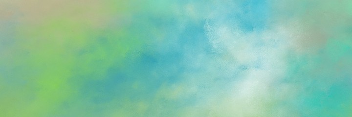 awesome dark sea green, medium aqua marine and pastel gray color background with space for text or image. vintage texture, distressed old textured painted design. can be used as header or banner