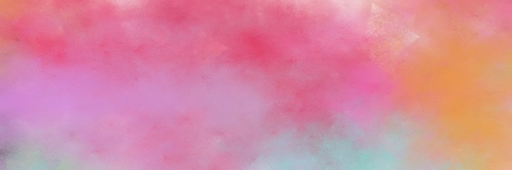 amazing vintage abstract painted background with pale violet red, sandy brown and pastel blue colors and space for text or image. can be used as header or banner