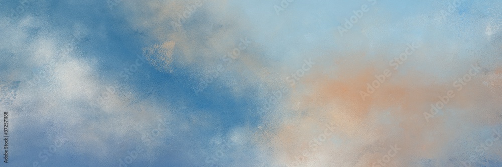 Poster amazing abstract painting background texture with dark gray, steel blue and silver colors and space 