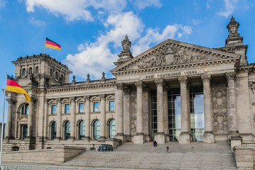 The Reichstag building - the Headquarter of the German Parliament (Deutscher Bundestag) in Berlin, Germany.