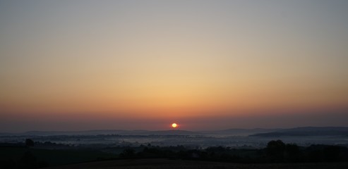 sunrise over the country
