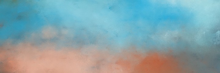 beautiful cadet blue and medium aqua marine colored vintage abstract painted background with space for text or image. can be used as horizontal background graphic