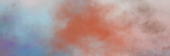Fototapeta premium decorative abstract painting background graphic with rosy brown, moderate red and light slate gray colors and space for text or image. can be used as horizontal header or banner orientation
