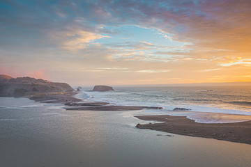 Obraz premium Seascape near Fort Bragg in northern California.